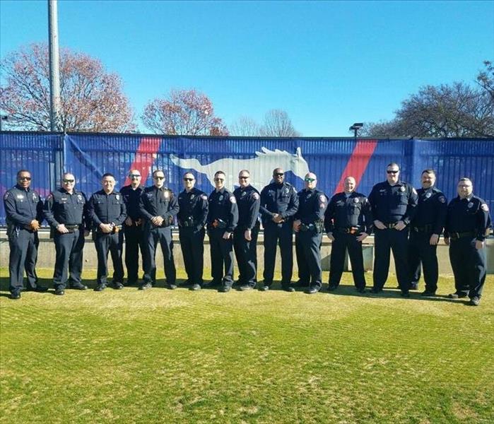 A group of Texarkana Police officers standing together 